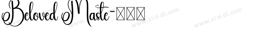 Beloved Maste字体转换
